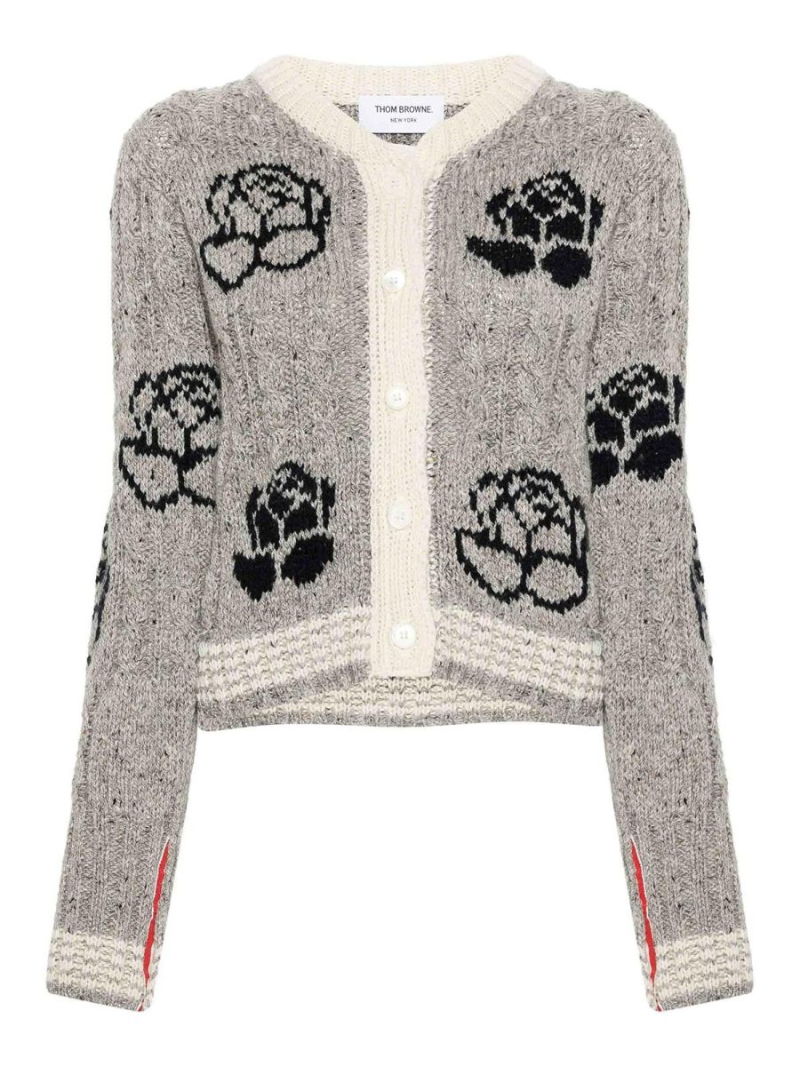 Thom Browne Cardigan - Gris