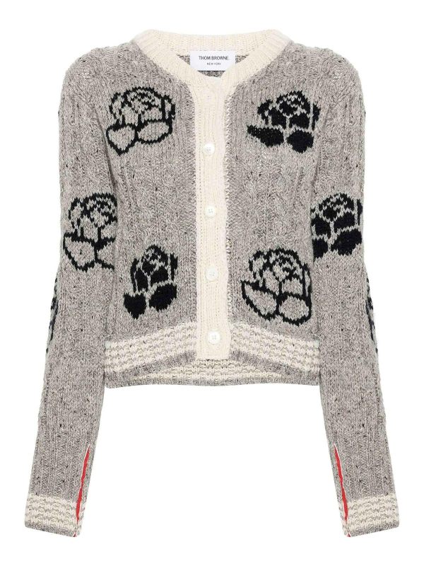 Thom Browne Cardigan - Gris