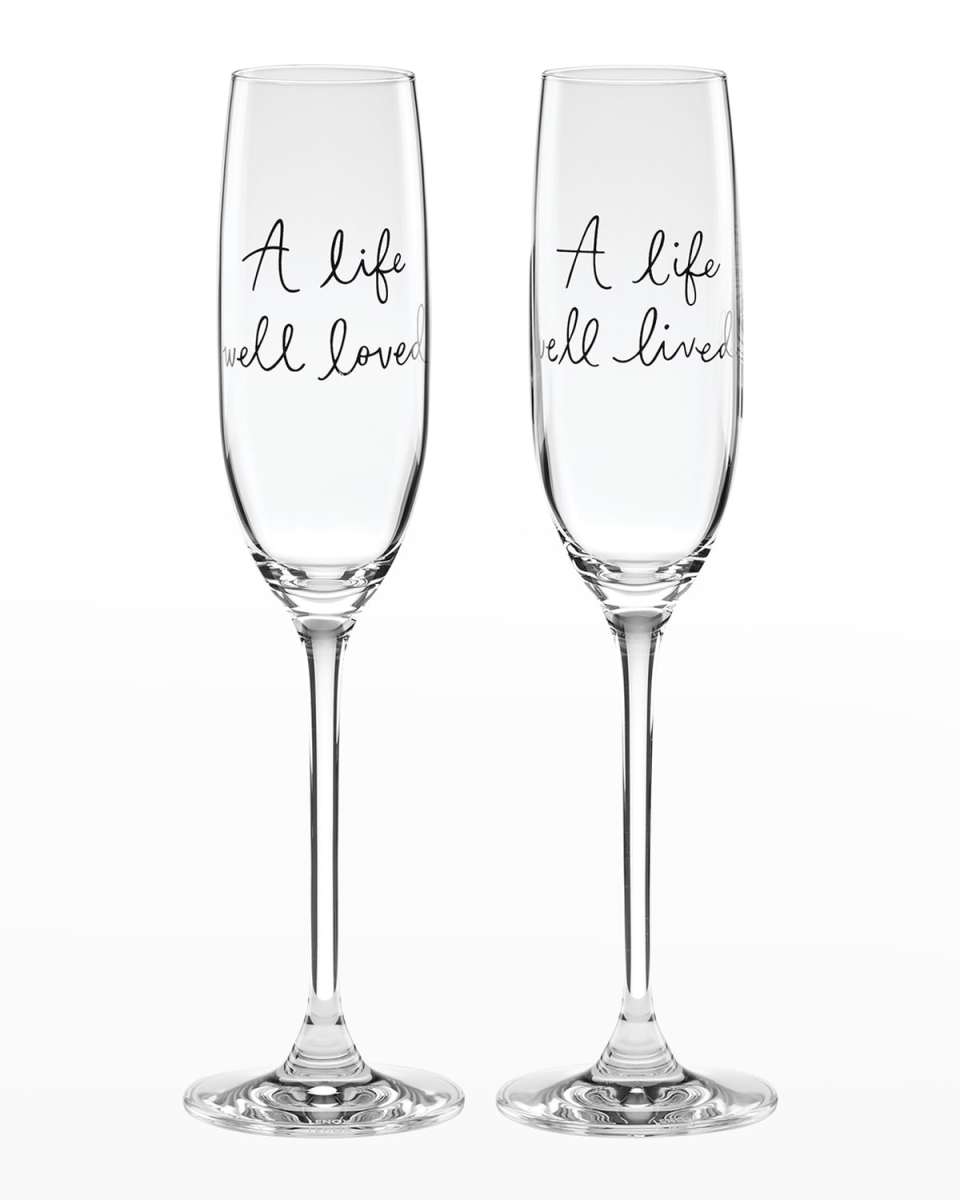 toasting flutes, set of 2
