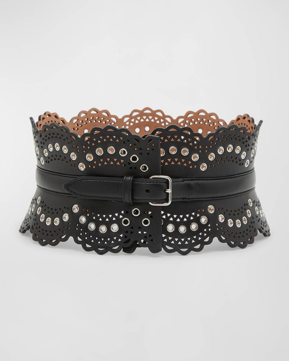 Vienne Corset Belt with Grommet Detail