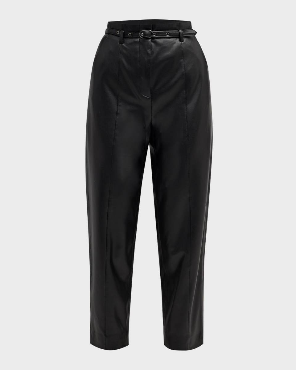 Analise Vegan Leather Cropped Pants