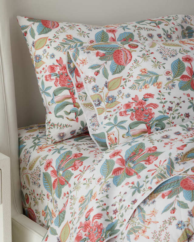 Pomegranate Fitted Sheet, QUEEN