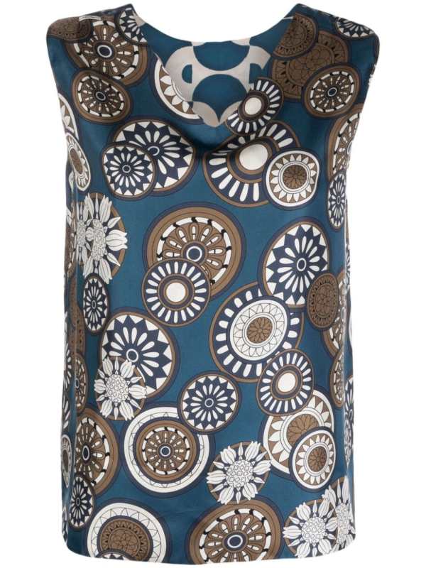 reversible silk blouse