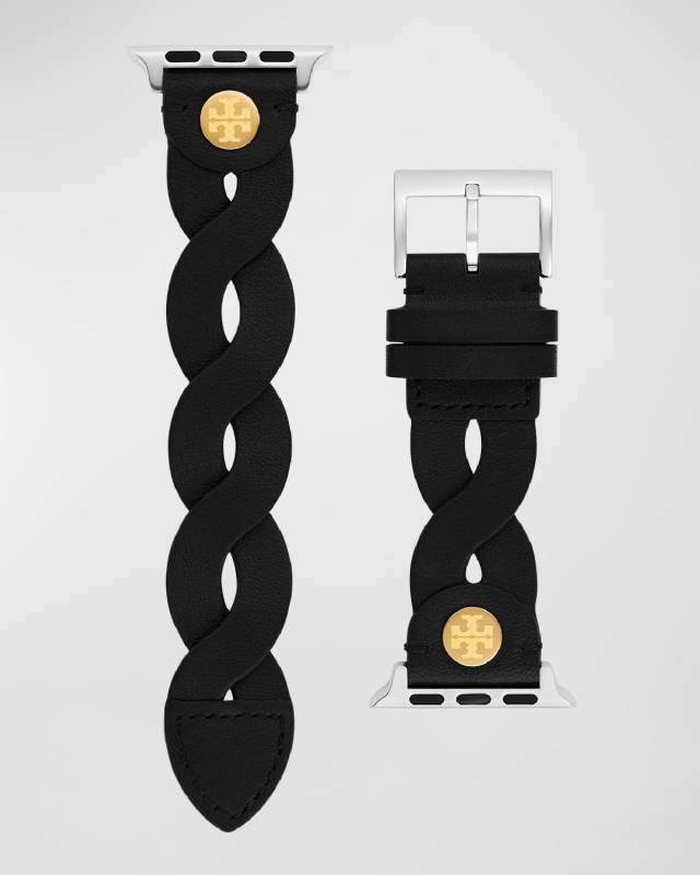Braided Leather Apple Watch Band, 38-45mm
