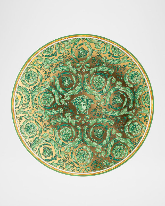 Limited Edition Medusa Garland Green Christmas Plate