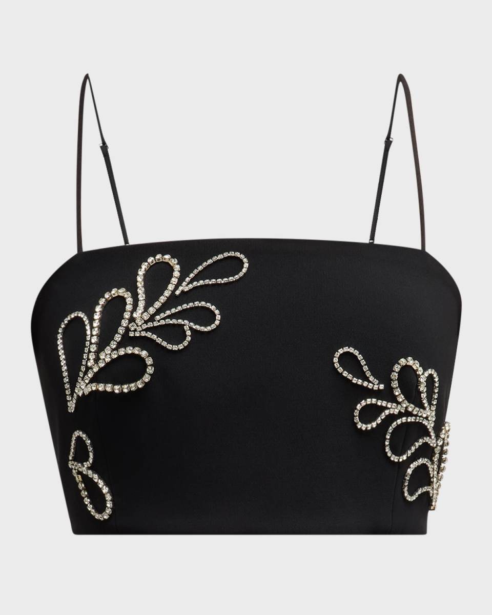 Rhinestone Paisley Nikki Crop Top