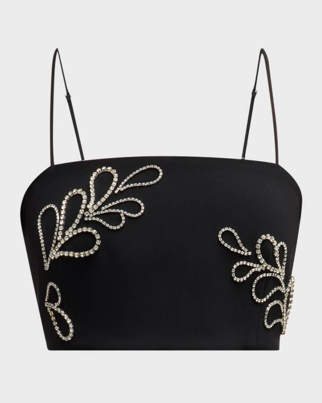 Rhinestone Paisley Nikki Crop Top