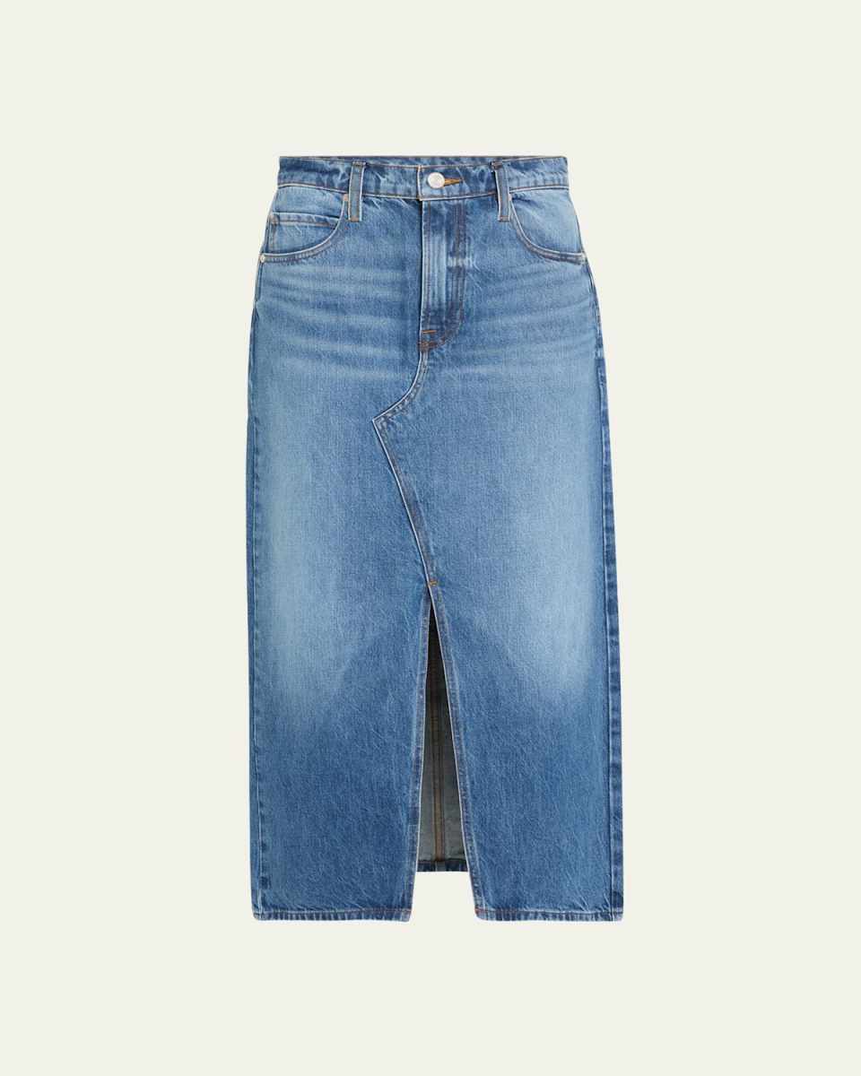 The Midaxi Denim Skirt
