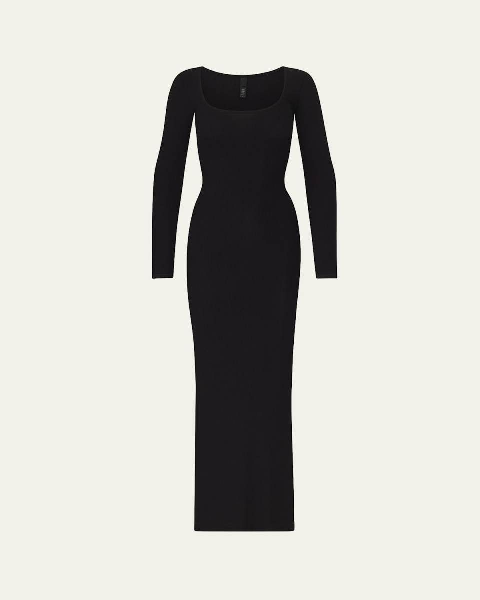 Soft Lounge Long-Sleeve Maxi Dress