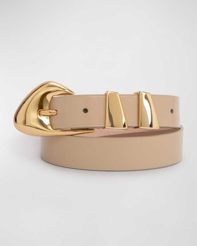 Moore Kraft Semi-Patent Leather Belt