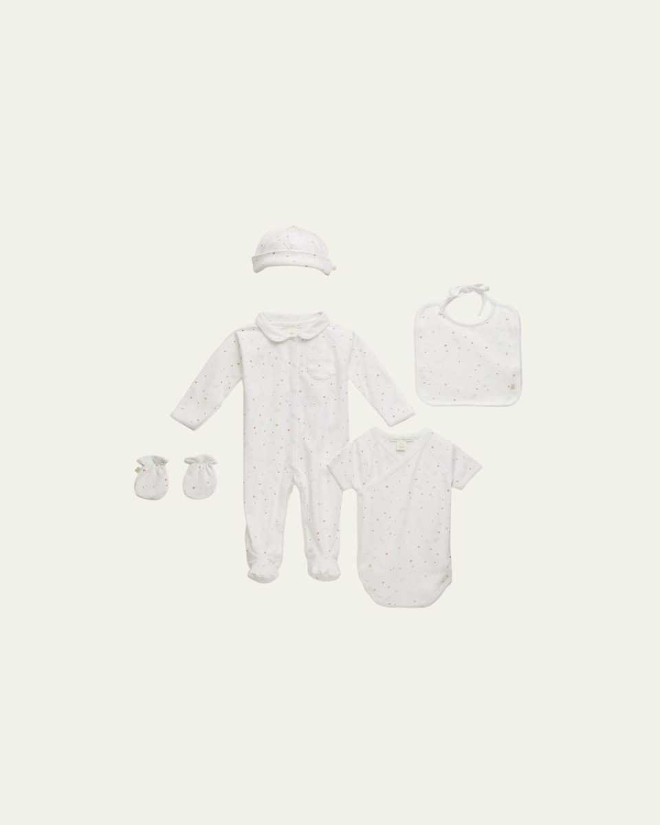 Kid's Star & Crown-Print Gift Set