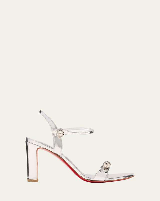 Atmospheria Metallic Sphere Red Sole Sandals