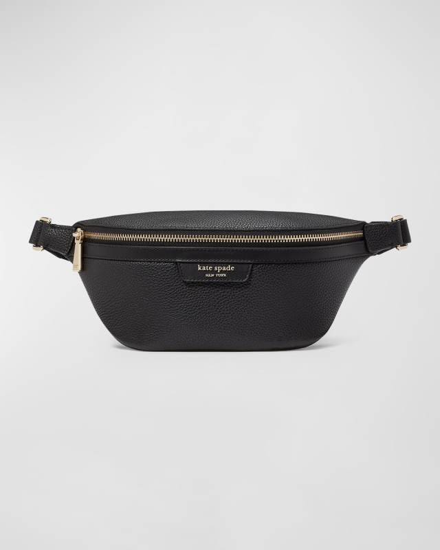 hudson pebbled leather belt bag