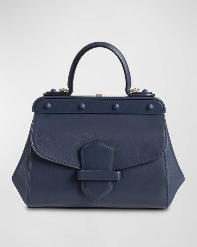 Margherita Small Leather Top-Handle Bag