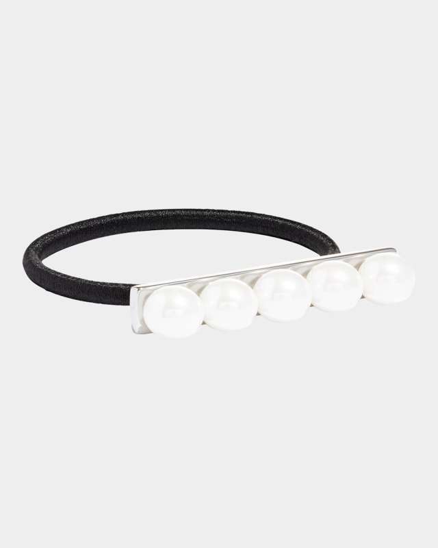 Pearly Bar Ponytail Holder