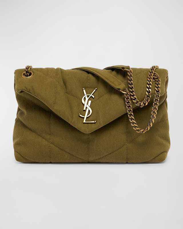 Lou Toy YSL Puffer Crossbody Bag in Canvas