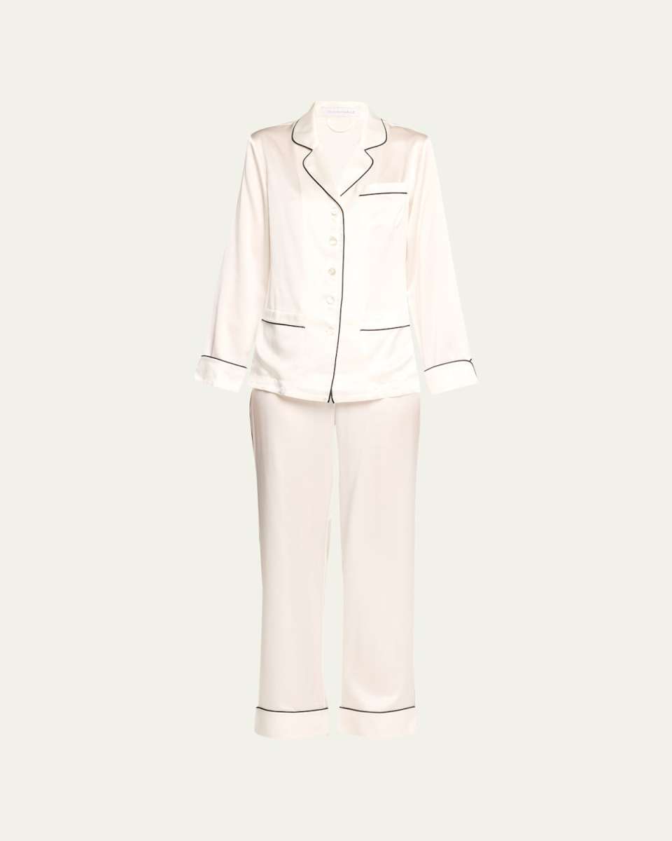 Coco Straight-Leg Silk Pajama Set
