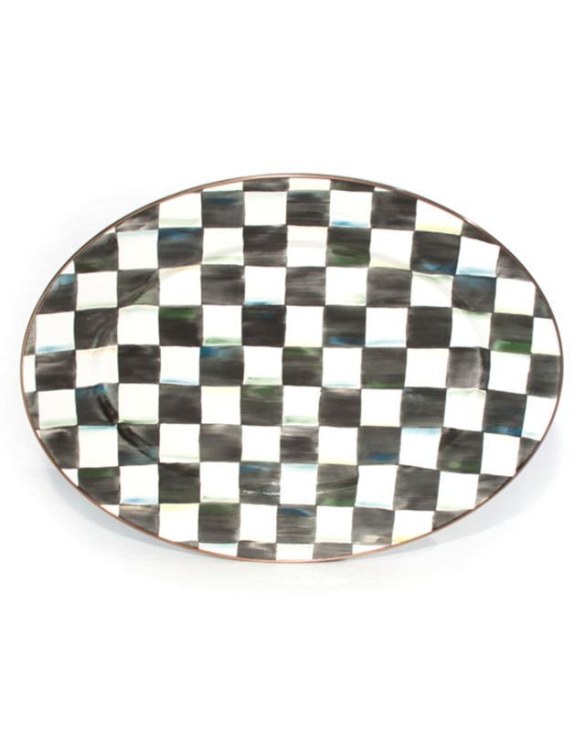 Medium Courtly Check Oval Platter