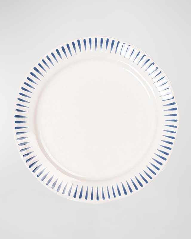 Sitio Stripe Delft Blue Side Cocktail Plate