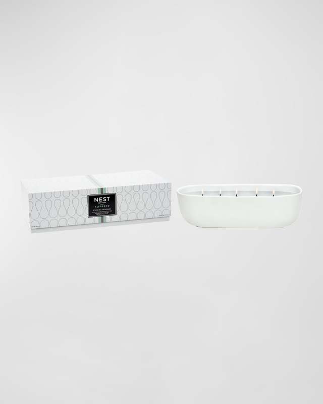 White Tea and Rosemary Alfresco Multi-Wick Trough Candle, 1250 g