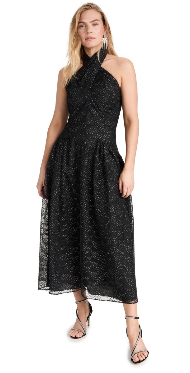 Shoshanna Olivia Dress Jet/Gunmetal