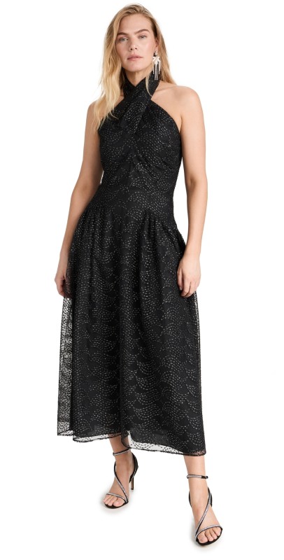 Shoshanna Olivia Dress Jet/Gunmetal