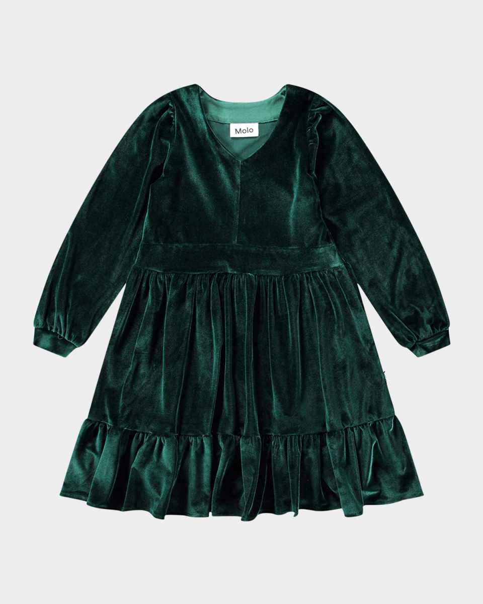 Girl's Calanthe V-Neck Dress, Size 3T-6