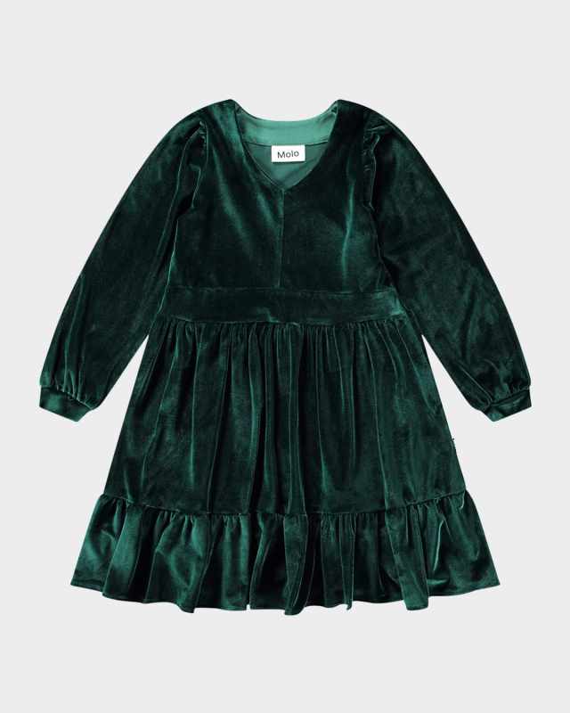 Girl's Calanthe V-Neck Dress, Size 3T-6