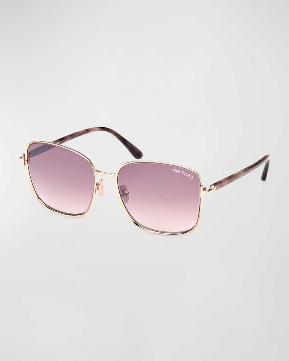 Fern Square Mixed-Media Sunglasses