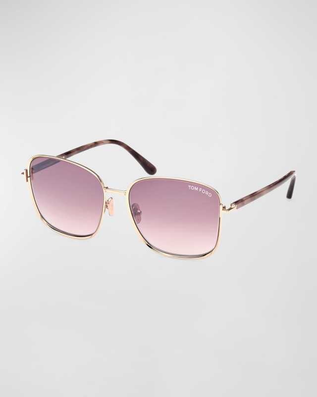 Fern Square Mixed-Media Sunglasses