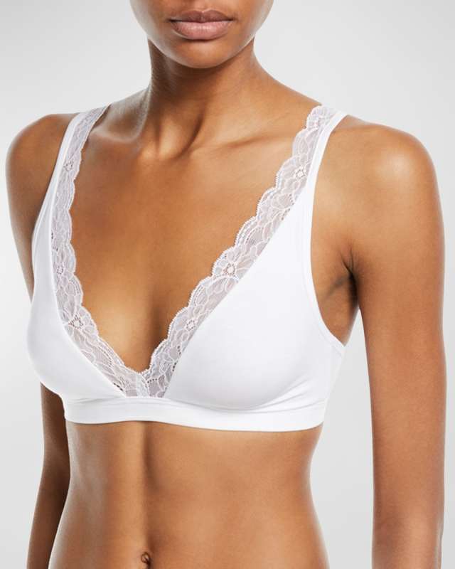 Cotton Lace Wire-Free Soft Cup Bra
