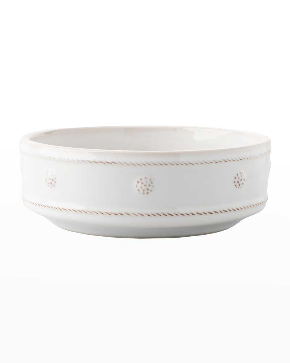 Berry & Thread 7" Pet Bowl - Whitewash
