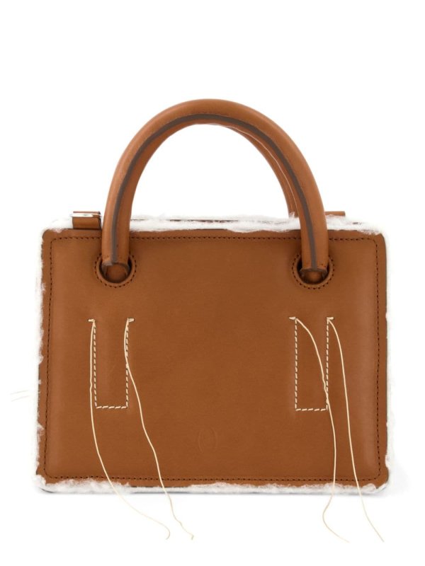 mini Otto leather tote bag