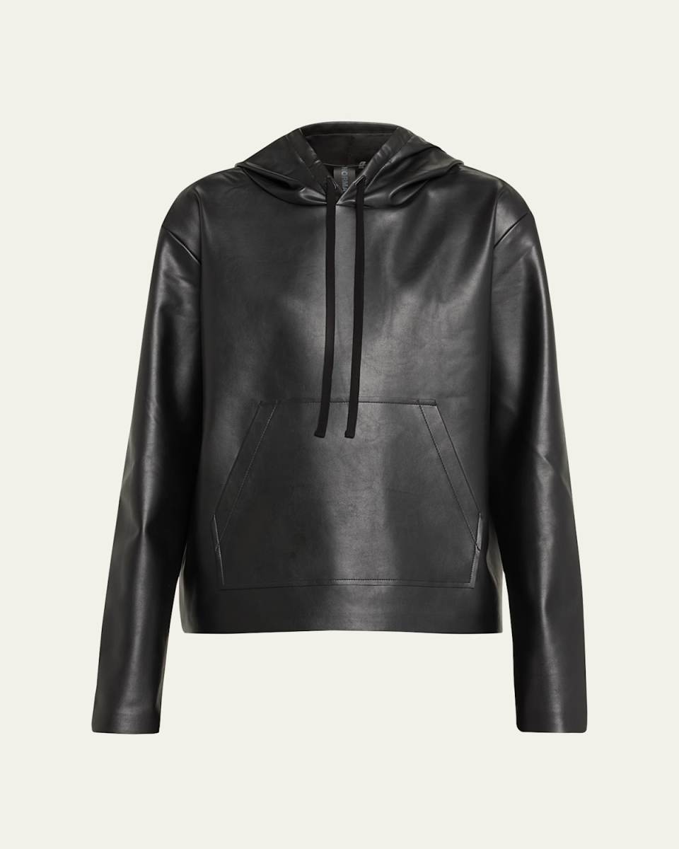 NK Vegan Leather Hoodie