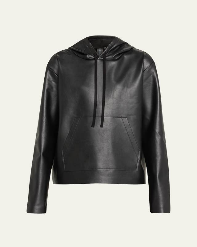 NK Vegan Leather Hoodie