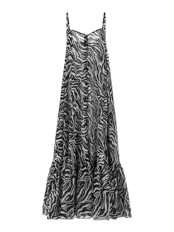 Rotate Birger Christensen Maxi Robe - Light Flowy Maxi