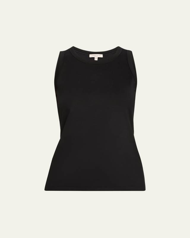 Swiss Cotton Rib Racerback Tank
