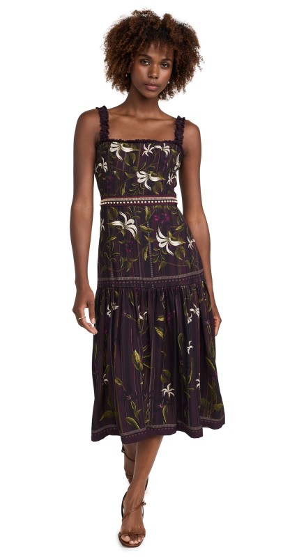 Agua by Agua Bendita Nispero Café Dress Multicolor