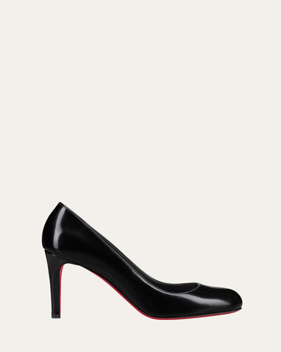 Pumppie Abrasivato Red Sole Calfskin Leather Pumps