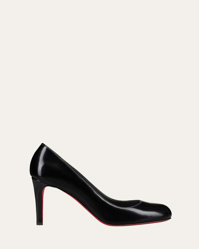 Pumppie Abrasivato Red Sole Calfskin Leather Pumps