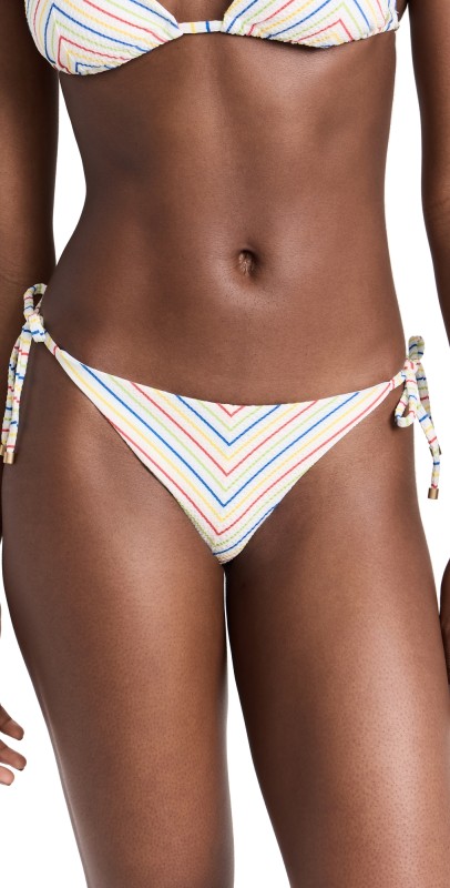 Vitamin A Natalie Miter Tie Side Bottoms Retro Stripe