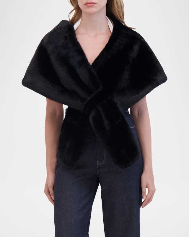 Mink-Like Faux Fur Stole