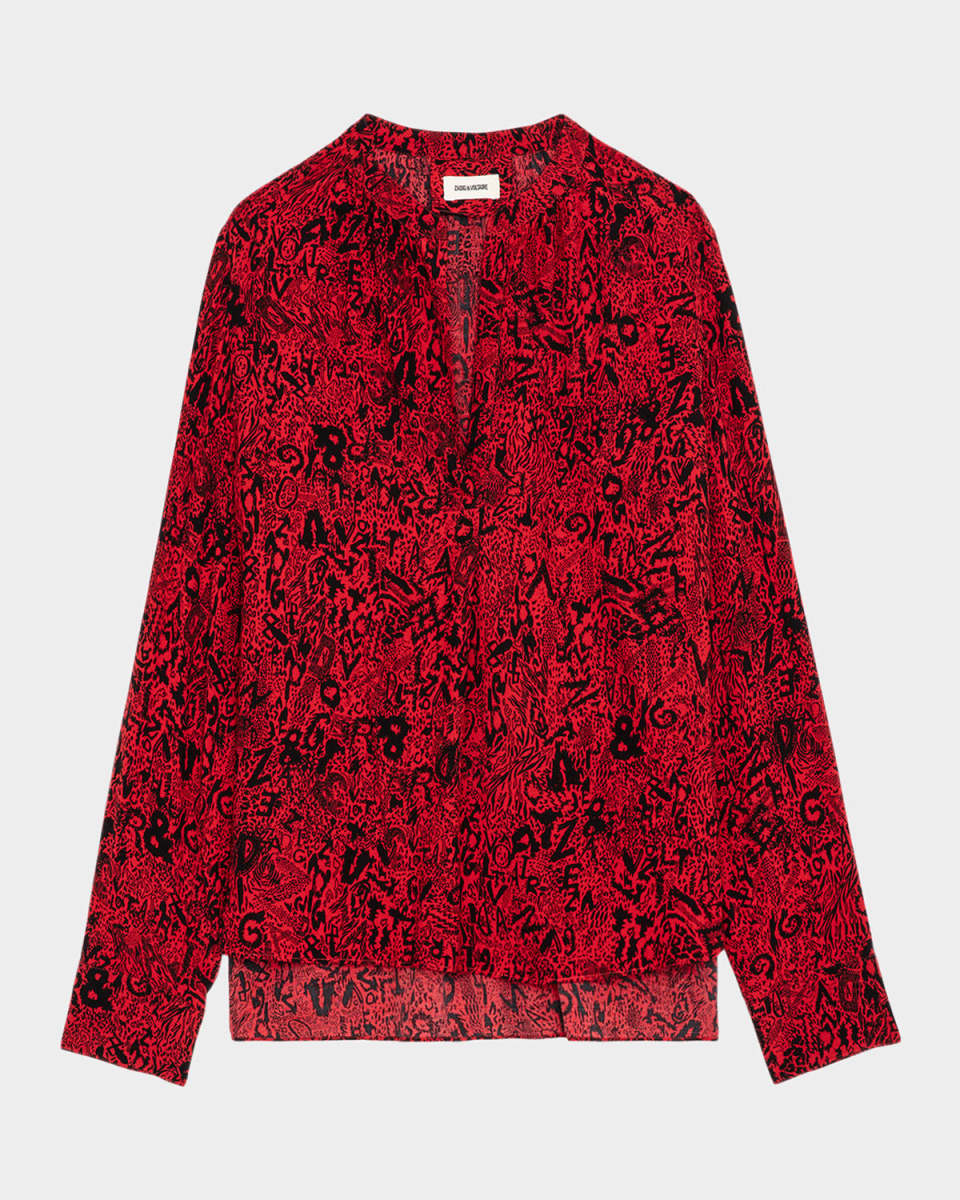 Tink Soft Wild Satin Blouse