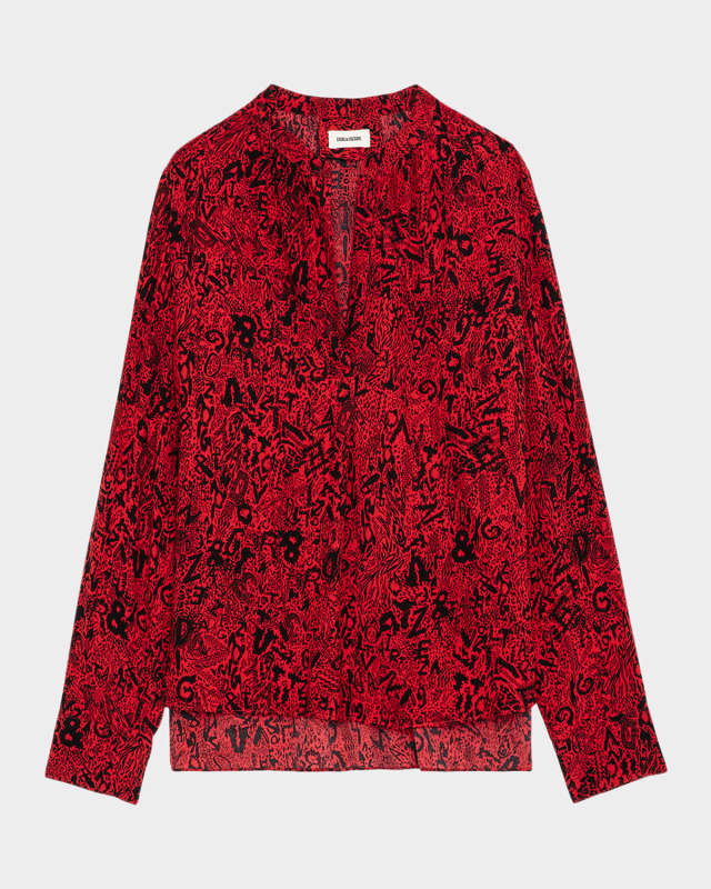 Tink Soft Wild Satin Blouse