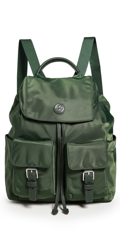 Tory Burch Virginia Flap Backpack Basil