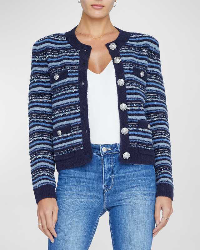 Woodson Stripe Knit Jacket