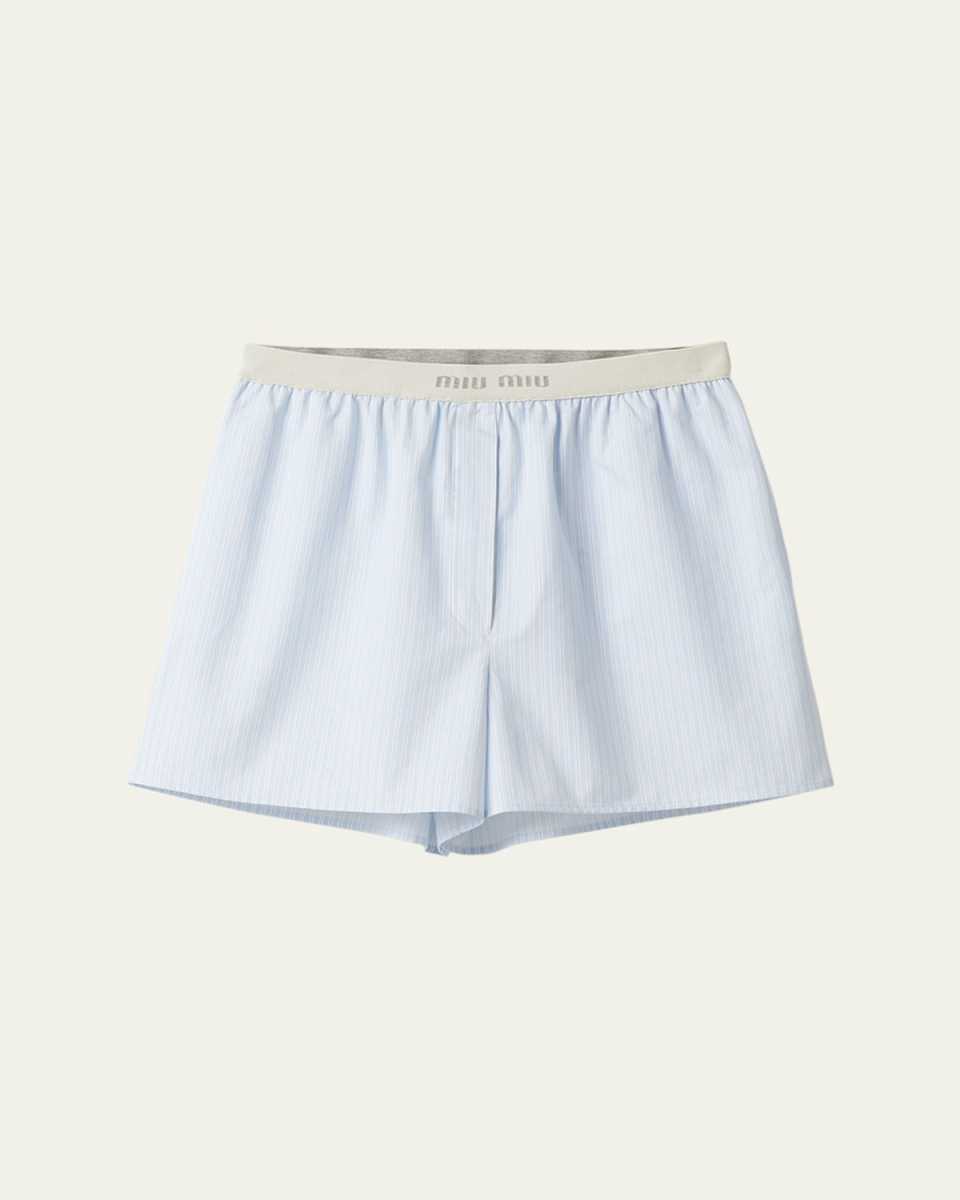 Cotton Stripe Boxer Shorts