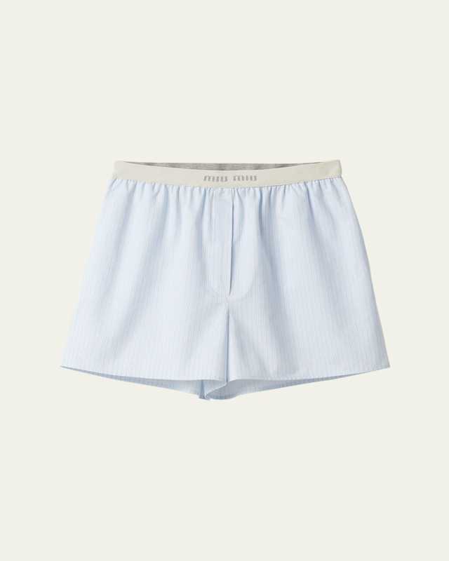 Cotton Stripe Boxer Shorts