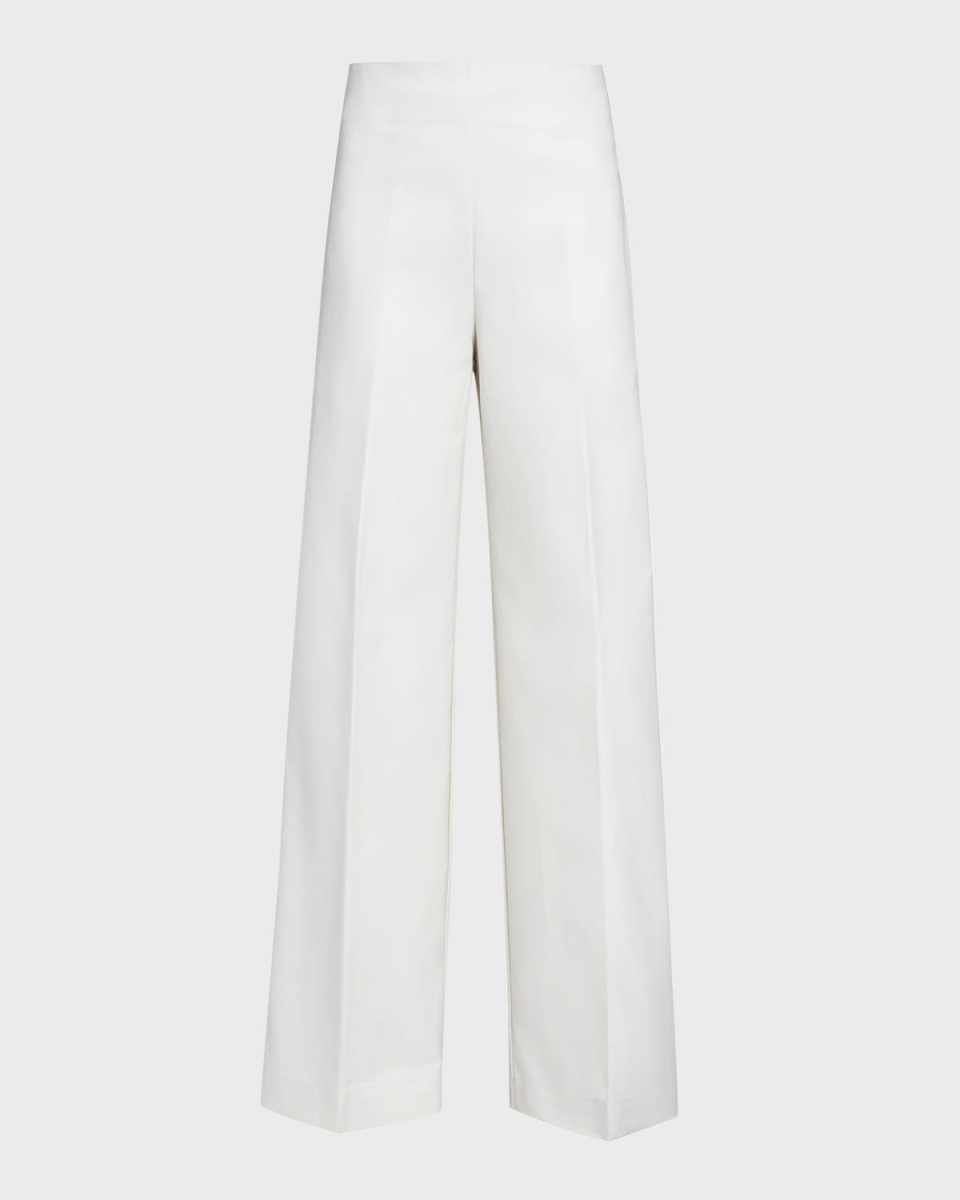 Maggie High-Rise Cotton Poplin Pants