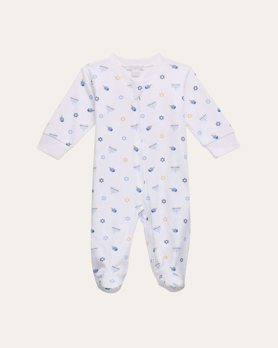 Kid's My First Hanukkah Printed Footie, Size Newborn-9M